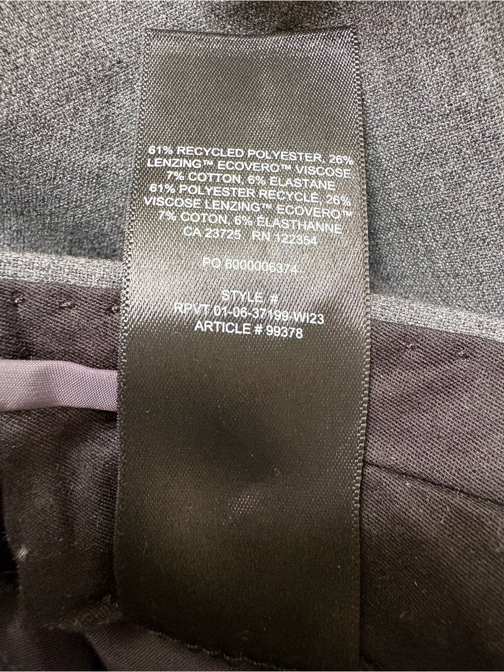 Babaton Agency Pant- Eversential Heather Charcoal - Picture 5 of 10